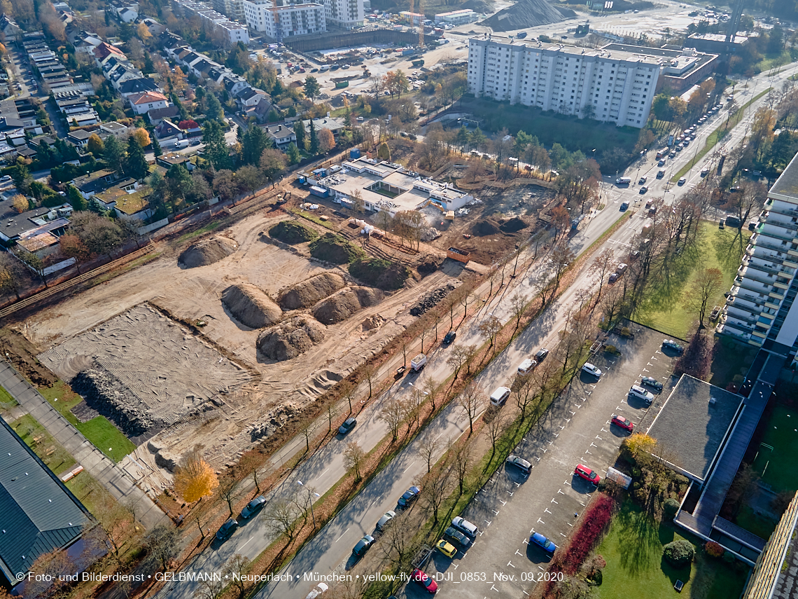 09.11.2020 - Baustelle Grundschule am Karl-Marx-Ring in Neuperlach